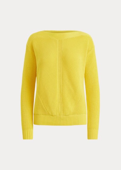 Women's Ralph Lauren Cotton Boatneck Sweater | 937268LHR